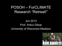 POSOHtalk-17June-pt1 - University of Wisconsin&ndash;Madison
