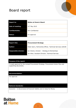 Procurement Strategy report  679KB
