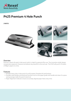 P425 Premium 4 Hole Punch