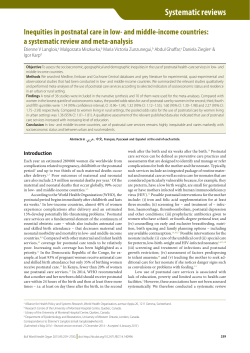 and middle-income countries: a systematic review and meta