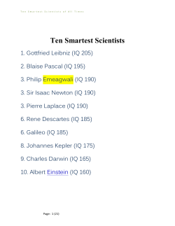 highest IQ - Philip Emeagwali