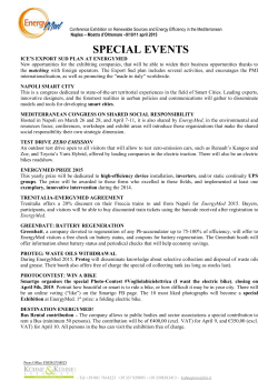 ENERGYMED2007 &ndash; IL CONSOLIDARSI DI UN PROGETTO