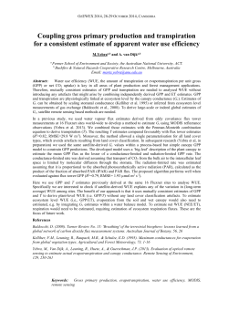 Coupling gross primary production and transpiration for a consistent