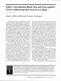 Black men and non-cognitive factors influencing their