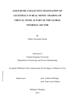 gold rush: collective negotiation of legitimacy in real money trading