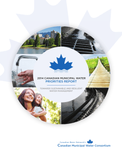PRIORITIES REPORT - Canadian Water Network