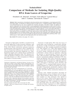 Comparison of Methods for Isolating High