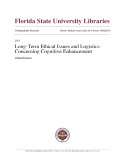 Long-Term Ethical Issues and Logistics Concerning Cognitive