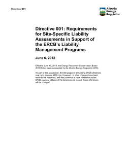 Directive 001: Requirements for Site