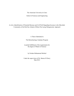 In silico Identification of Potential Biomass and Cell Wall Degrading