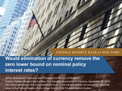 Would elimination of currency remove the zero lower bound on