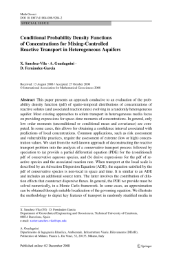 Conditional Probability Density Functions of