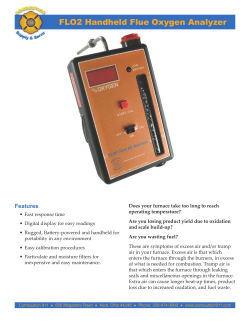FLO2 Handheld Flue Oxygen Analyzer