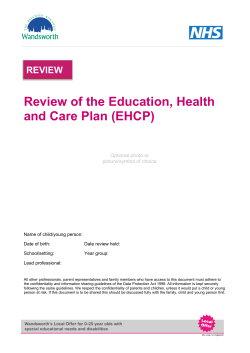 Appendix 17 EHC Plan Review Feb 2016
