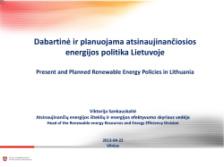 Updating the Lithuanian Energy Strategy to the year 2050
