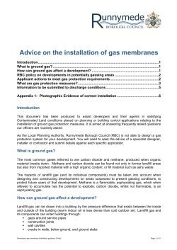 Developers gas membrane installation guidance