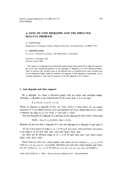A NOTE ON LINE DIGRAPHS AND THE DIRECTED MAX