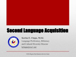 ELL Instructional Academy
