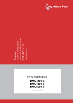 Density Meter Manual