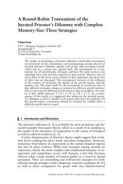 A Round-Robin Tournament of the Iterated