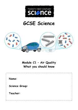 Module C6 * Chemical Synthesis