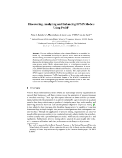 Discovering, Analyzing and Enhancing BPMN