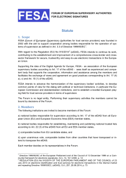Statute - FESA.eu