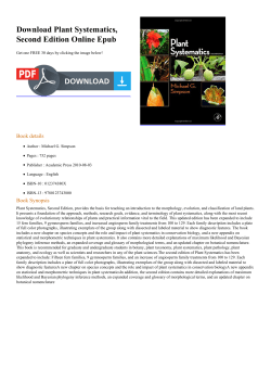 Plant Systematics, Second Edition Online