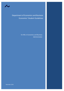 Department of Economics and Business Economics