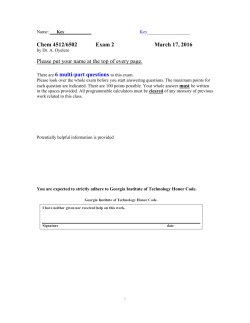 Spring 2016 TEST 2 w/ solution