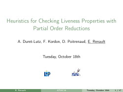 Heuristics for Checking Liveness Properties with Partial Order