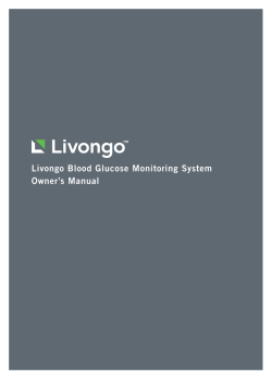 Livongo Blood Glucose Monitoring System Owner`s Manual