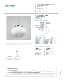 Project Information POP , 2-LIGHT SMALL