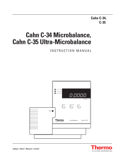 Cahn C-34 Microbalance, Cahn C-35 Ultra