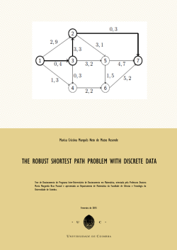 the robust shortest path problem with discrete data