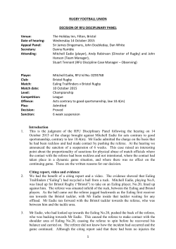 Mitchell Eadie Judgment