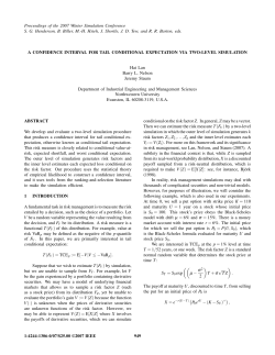 a confidence interval for tail conditional expectation via two