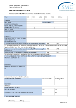 New Patient Registration