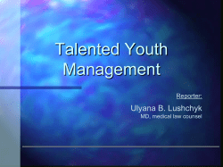 Talent Management 2. EXTERNAL FACTORS