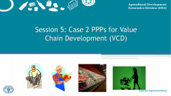 PPPs for Value Chain Development