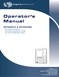 Sigma-Spectrum-V-6.05-Operator-Manual