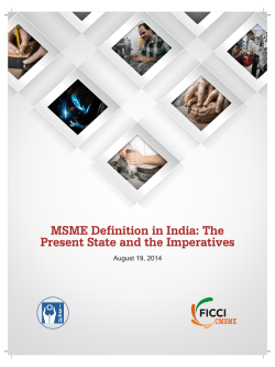 MSME Definition in India