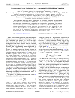 Homogeneous Crystal Nucleation Near a Metastable Fluid