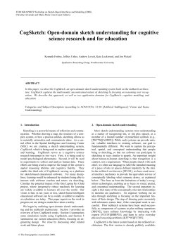 CogSketch: Open-domain sketch understanding for cognitive