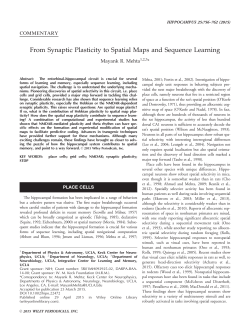 From synaptic plasticity to spatial maps and sequence learning