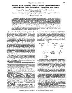 Protocols for the Preparation of Each of the Four Possible