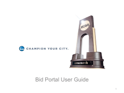 Bid Portal User Guide