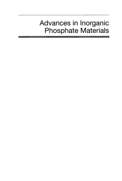 Advances in Inorganic Phosphate Materials