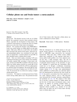 Cellular phone use and brain tumor: a meta-analysis