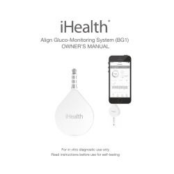 Align Gluco-Monitoring System (BG1) OWNER`S MANUAL
